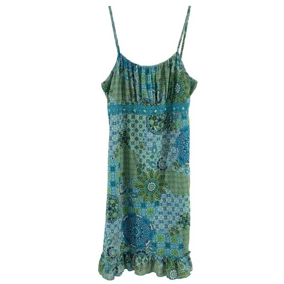 Rue21 Dresses & Skirts - rue21 Women’s Plus Size XL Dress Blue & Green Paisley Print Preowned